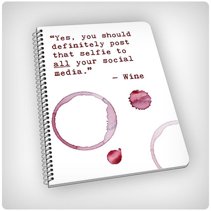 Bad Advice from Wine Funny Notebook with Wine Quotes