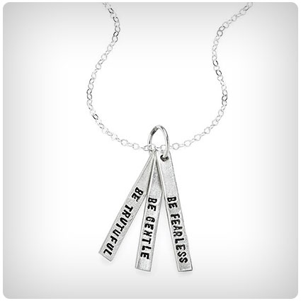 Be Truthful Be Gentle Be Fearless Necklace