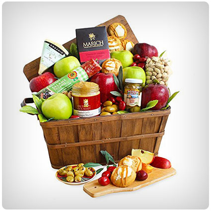 California Delicious Indulgent Gourmet and Fruit Basket