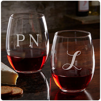 Classic Celebrations Personalized Stemless Wine Glass