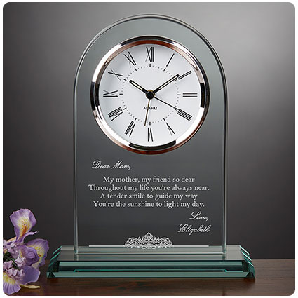 Dearest Mother Poem Personalized Clock