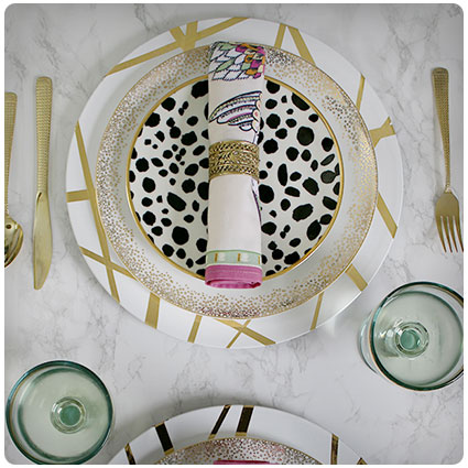 Diy Gold Glam Charger Plates