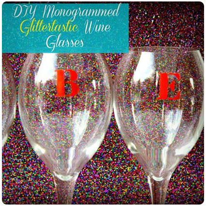 Diy Monogrammed Wine Glasses