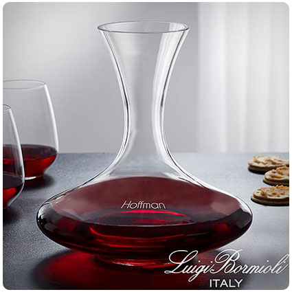 Luigi Bormioli® Engraved Captain's Wine Decanter