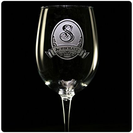 Personalized Monogrammed Engraved Wine Glasses Set