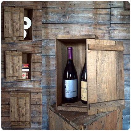 Personalized Wine Box Holds Two Wine Bottles