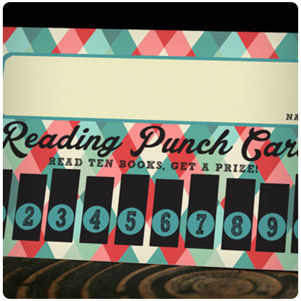 Printable Reading Punch Card