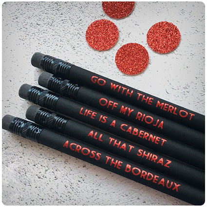 Red Wine Lover Pencils