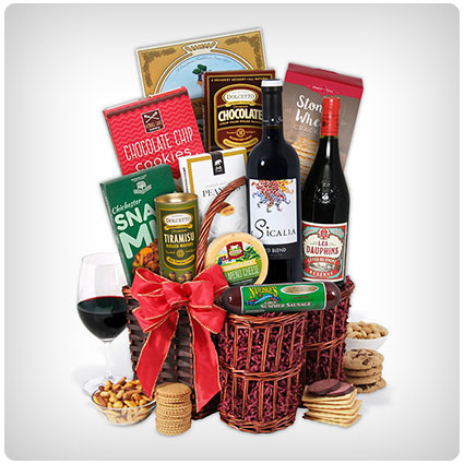 Red Wine Showcase Gift Basket