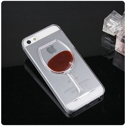 Rihan Red Wine Glass Case for iPhone
