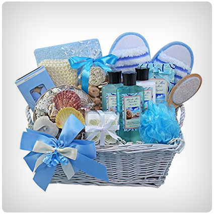 Seaside Getaway Spa Bath and Body Gift Basket Set