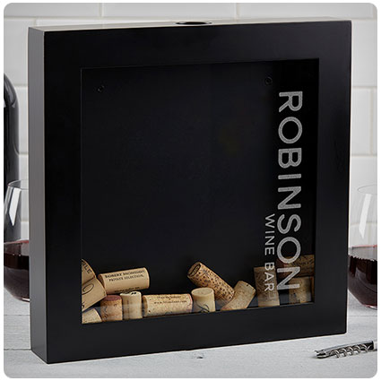 Wine Bar Personalized Wine Cork Shadow Box