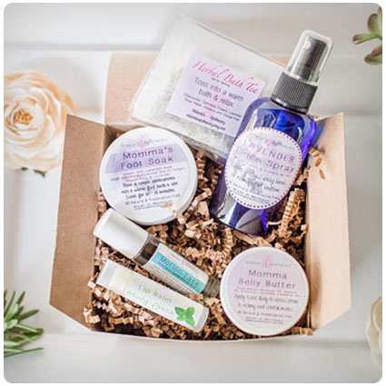 All Natural New Mommy Gift Basket