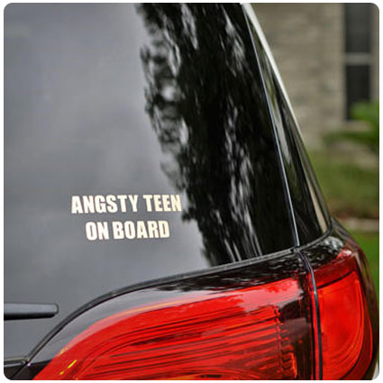 Angsty Teen on Board Decal