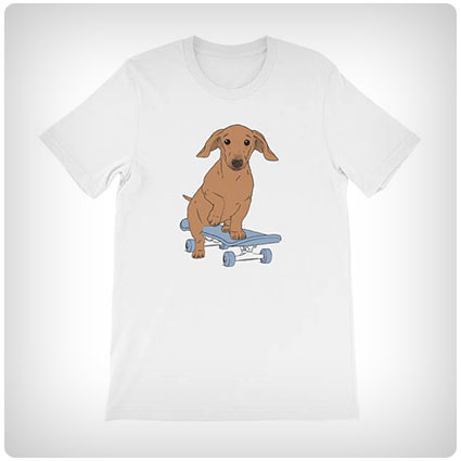 Dachshund on a Skateboard T-Shirt