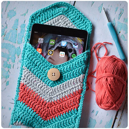 Diy Crochet Chevron iPad Mini Case