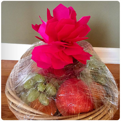 Easy Diy Fruit Basket Gift Idea