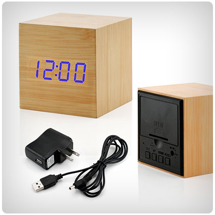 Gearonic Wooden Alarm Clock