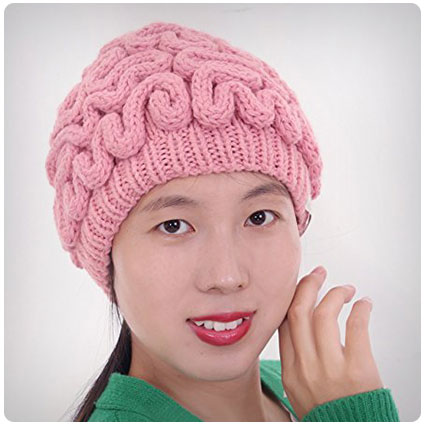 LZWIN Creative Hand Made Brain Knitted Hat