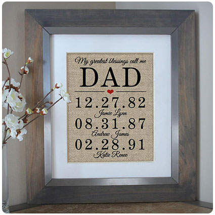 My Greatest Blessings Call Me Dad Wall Art