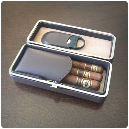 Personalized Cigar Case & Cigar Cutter
