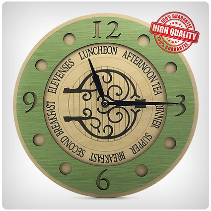 Second Breakfast Lord of the Rings Wall Clock