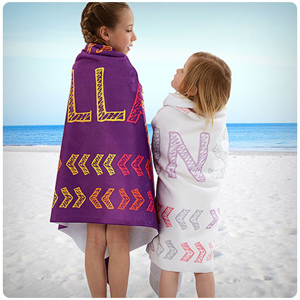 Stencil Name Personalized Beach Towel