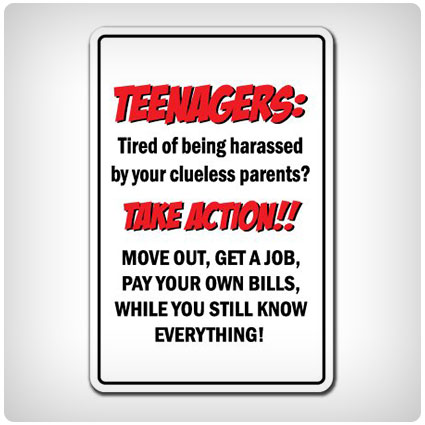 Teenagers Take Action Sign