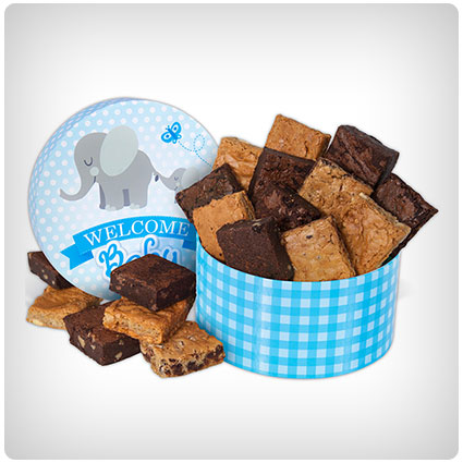 Welcome Baby Boy Brownie Gift Box