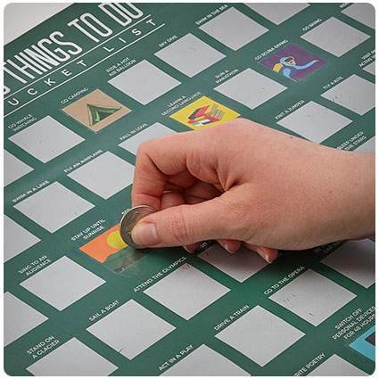 100 Things To Do Scratch Off Poster