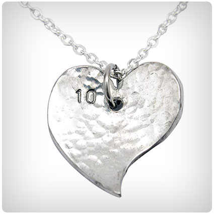 10th Year Anniversary Heart Necklace