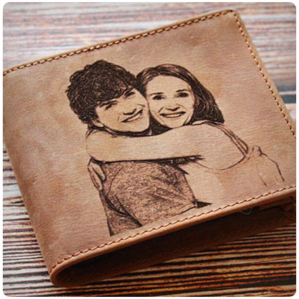 Anniversary Photo Engraved Wallet