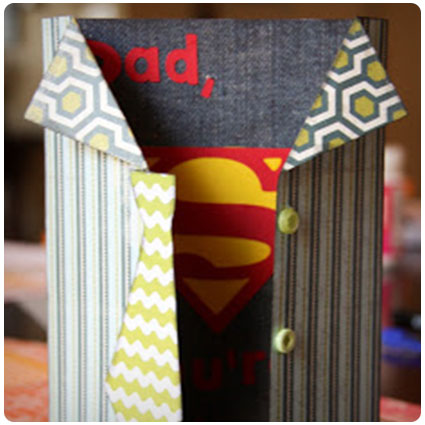 Diy Superhero Dad Card