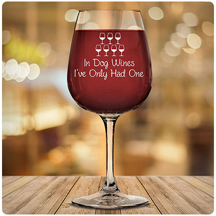 In Dog Wines Funny Wine Glass