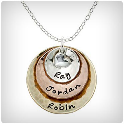 My Three Treasures Personalized Charm Necklace