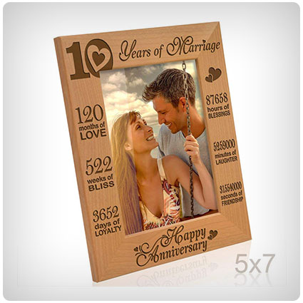 Our 10th Wedding Anniversary Picture Frame