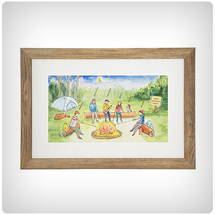 Personalized Campfire Family Art
