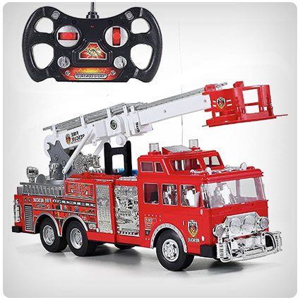 Prextex Rescue RC Fire Engine Truck