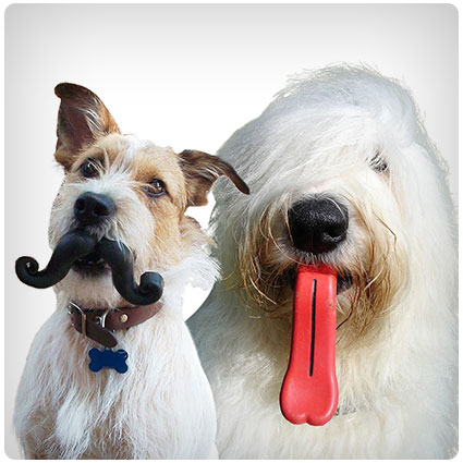 Silly Mustache & Giant Tongue Dog Toys