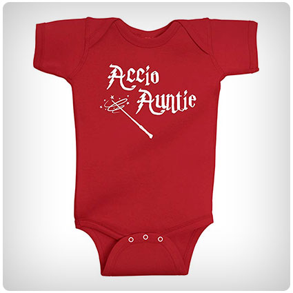 Accio Auntie Harry Potter Inspired Baby Outfit
