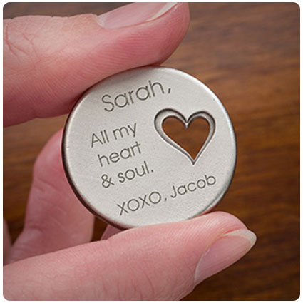 All My Love Personalized Heart Pocket Token