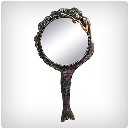Art Nouveau Collectible Mermaid Hand Mirror