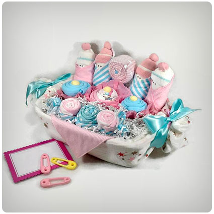 Baby Girl Centerpiece Gift Basket