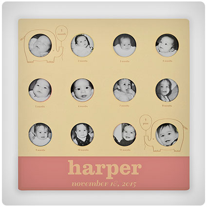 Babys First Year Personalized Frame