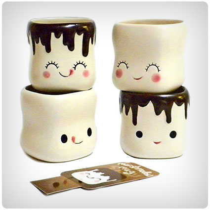 Cute Marshmallow Shaped Hot Chocolate Mugs