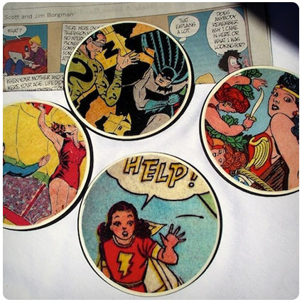 Diy Comic Book Coasters