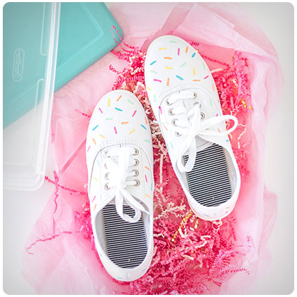 Diy Painted Ice Cream Spinkles Shoes