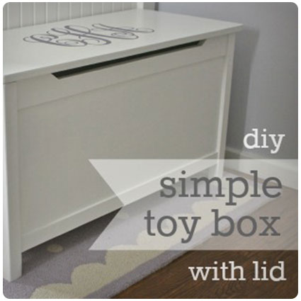 Diy Simple Modern Toy Box with Lid