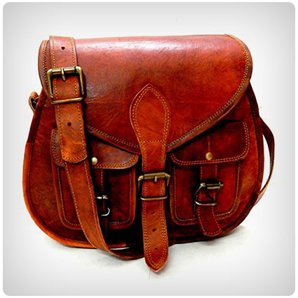 Firu-Handmade Vintage Leather Cross Body Bag