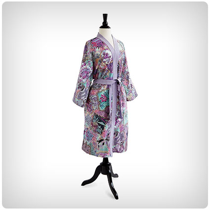 Floral Batik Kimono Robe